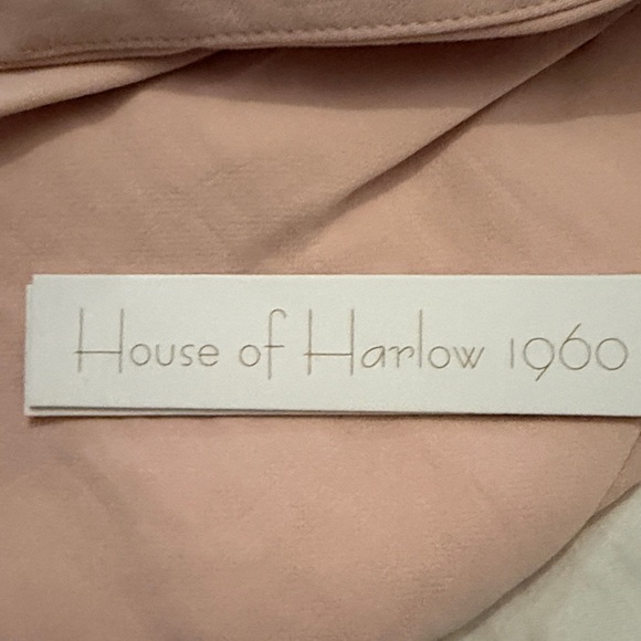 House of Harlow 1960 Blush Pink Wide Leg Pants set - Picture 5 of 5